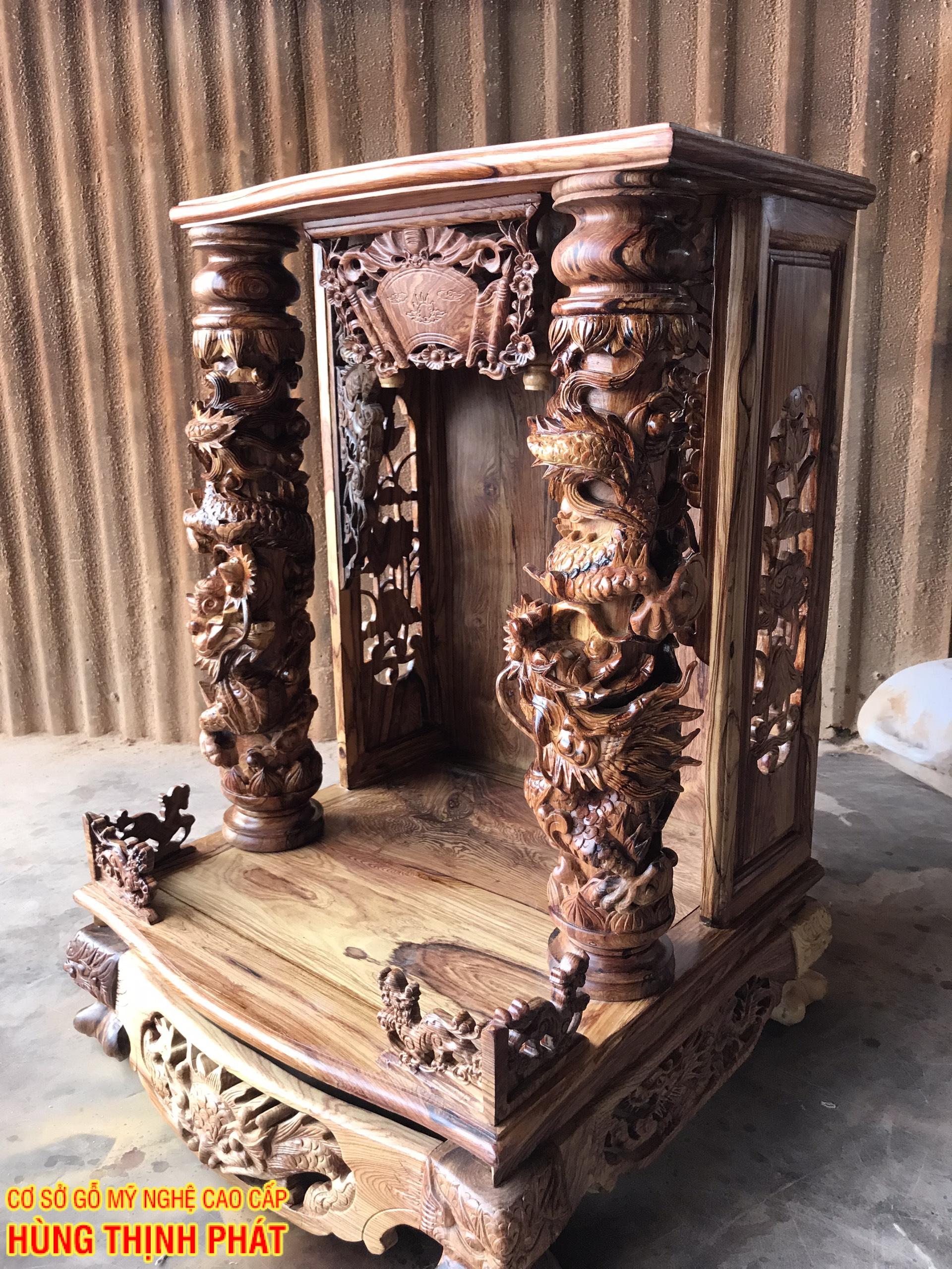 bàn thờ ông địa gỗ Cẩm Lai